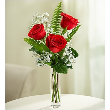 3 Stems Red Love's Embrace&trade; Roses