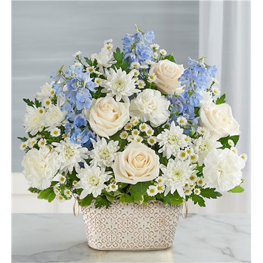 Loving Remembrance&trade; Blue And White One Sided